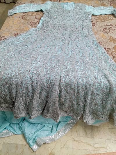 ice blue heavy net maxi