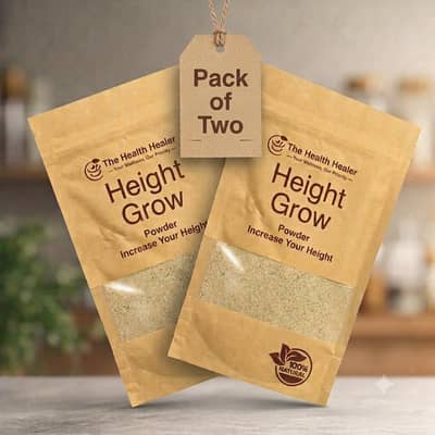 Height Grow Powder - Natural Herbal Powder Supplement Pack of 2