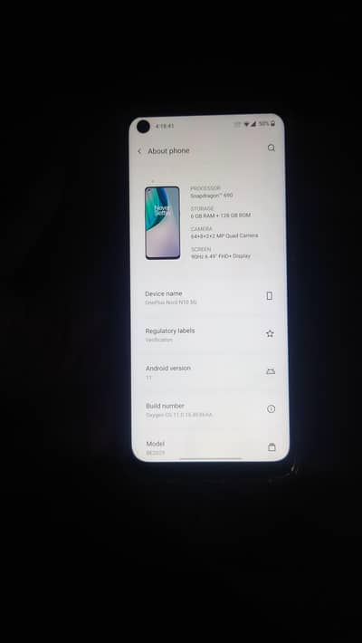 One Plus N10 5g  6/128 dual sim approved exchange possible
