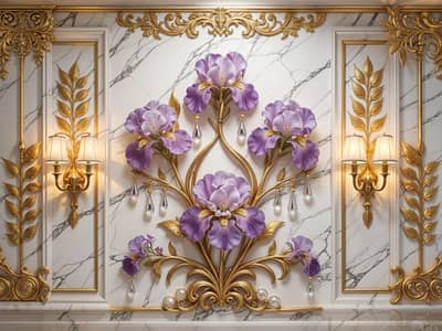 3D wallpaper matt flex jointless