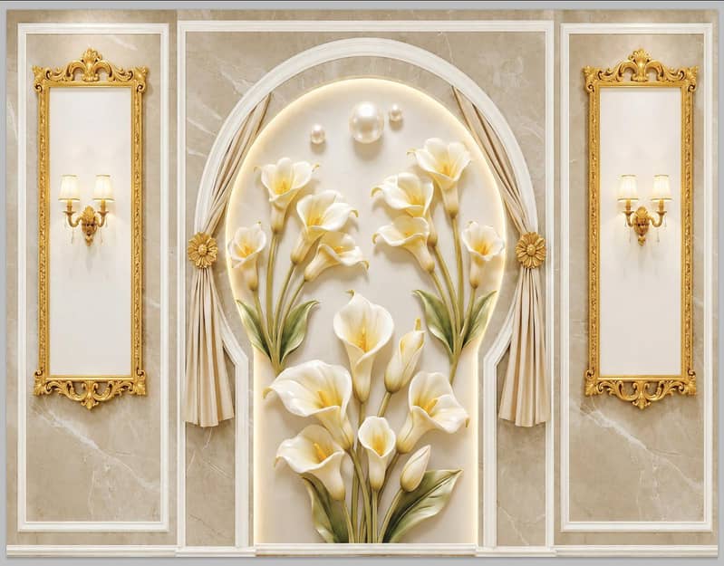 3D wallpaper matt flex jointless 1