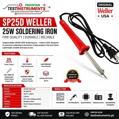 Original Weller SP25D 25W Soldering Iron USA | Electronics Soldering