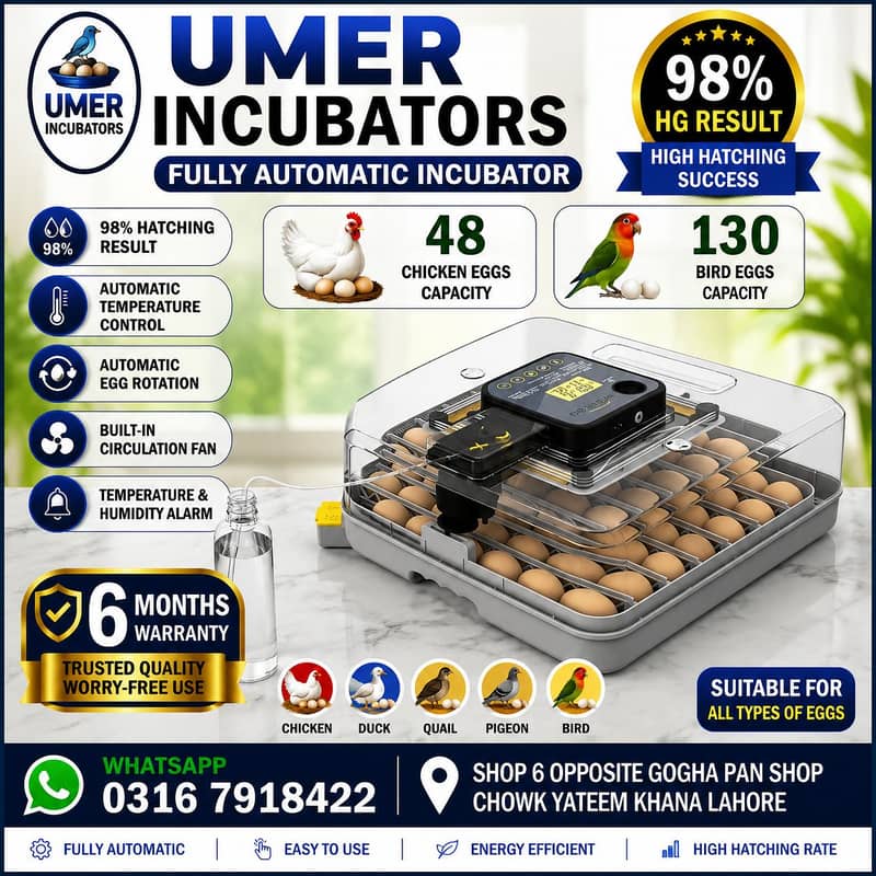 Automatic Egg Incubator | Egg Hatching Machine | Incubator | Brooder 1