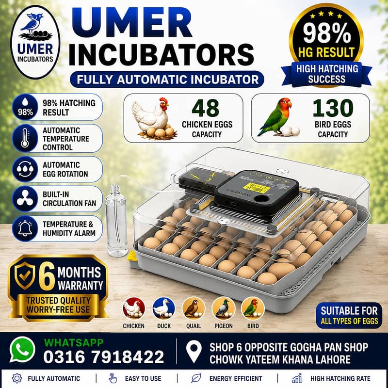 Automatic Egg Incubator | Egg Hatching Machine | Incubator | Brooder 2
