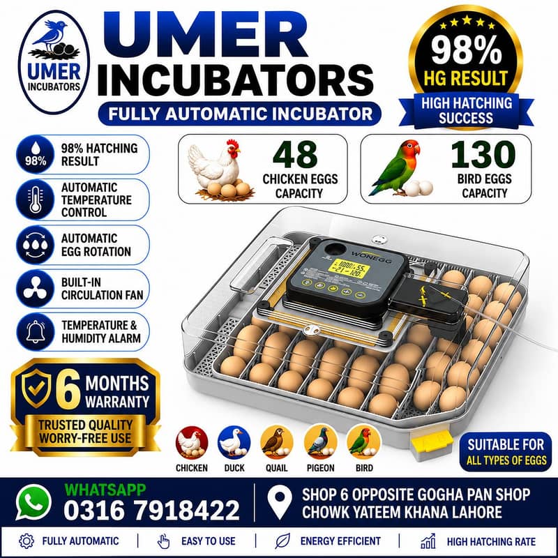 Automatic Egg Incubator | Egg Hatching Machine | Incubator | Brooder 4