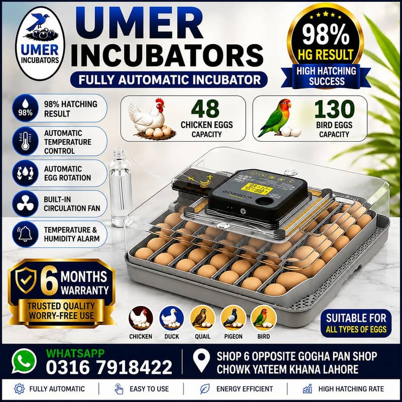Automatic Egg Incubator | Egg Hatching Machine | Incubator | Brooder 5