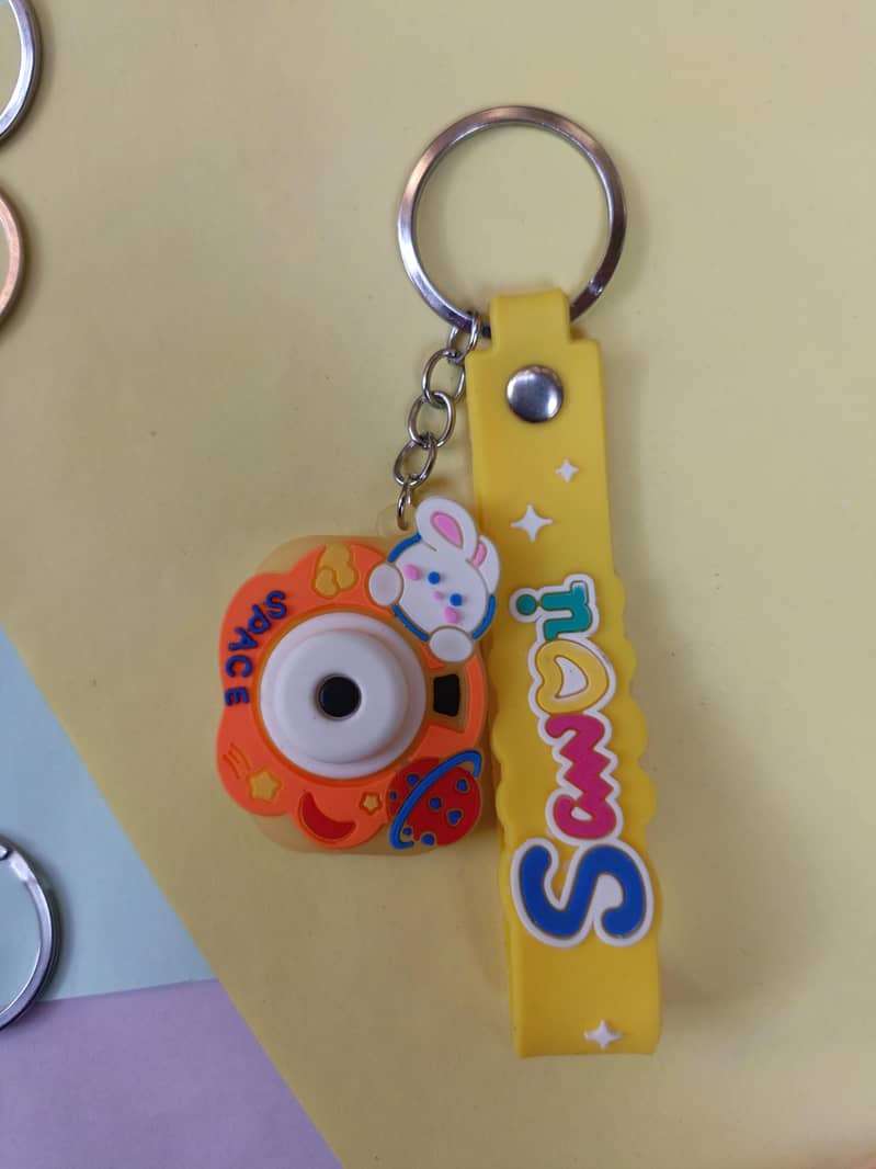 camera and charm keychains 3