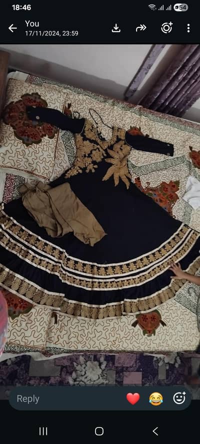 black and brown frock