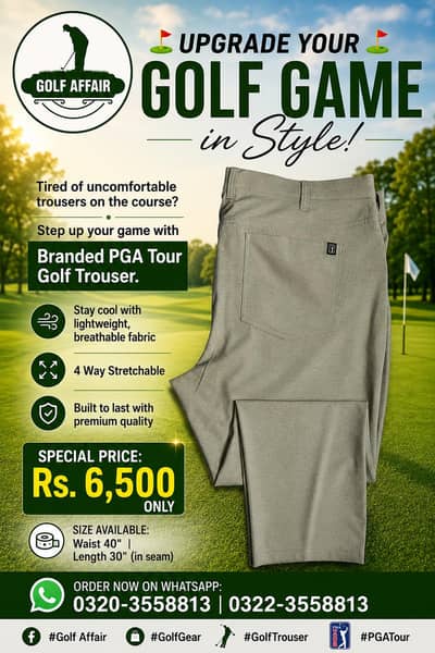 Branded Original Golf  Trousers