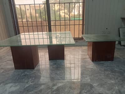 Modern Glass-Top Coffee & End Table Set