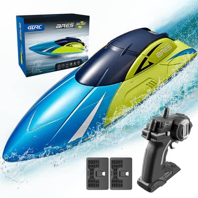 4DRC S4 Fast RC Boat for Pools and Lakes, 2.4 GHz 20+ MPH Racing Boats