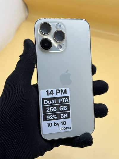 I phone 14 pro Max 256 GB dual Sim PTA APPROVED 91% Battery Health