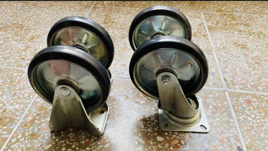Heavy Duty Caster Wheels 200x45mm – Set of 4