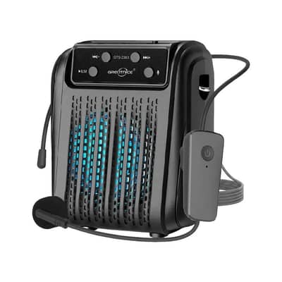 Bluetooth Speaker With Wireless Head Mic,with Bluetooth, USB, TF card,