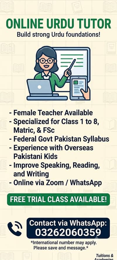 Experienced female online tutor
