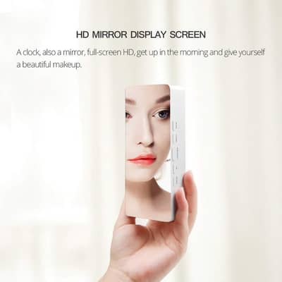 Multifunction Digital Temperature Snooze Clock Mirror Alarm Clock