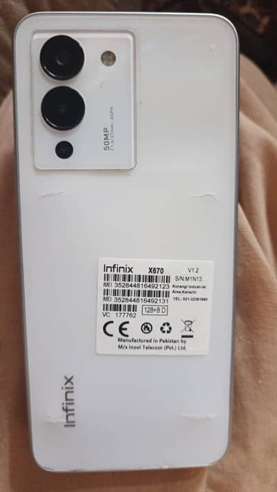 Infinix Note 12 argent sale 03110828728 WhatsApp