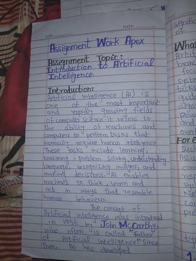 assignment work