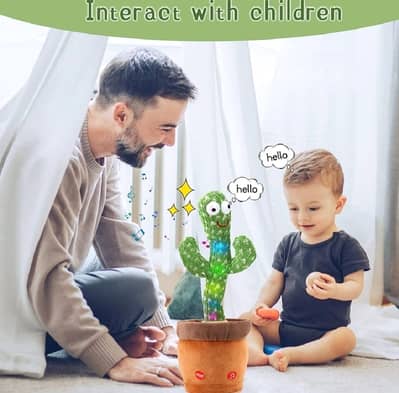 Dancing Cactus Toy for Kids – Talking, Singing & Mimicking Plush Toy