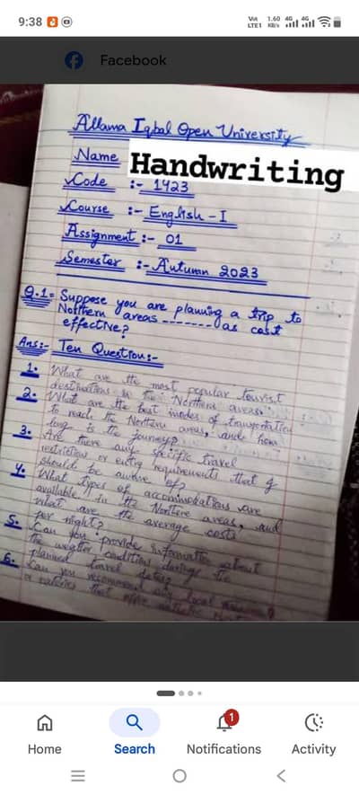 Assignment work