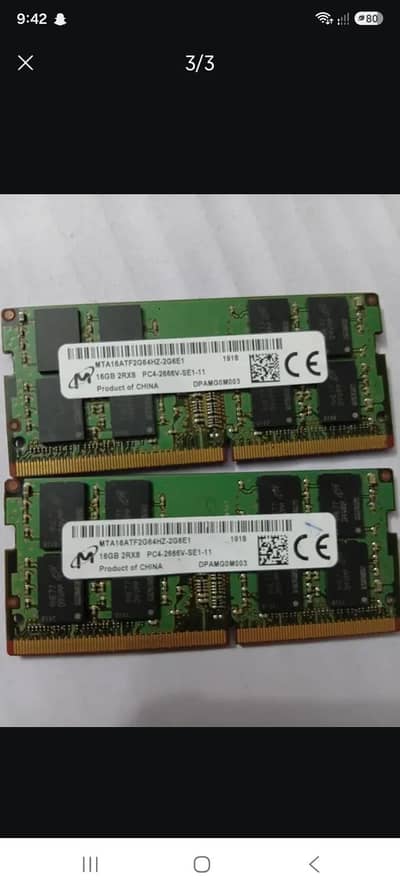 16 GB ddr4 micron 2666 mhz ram