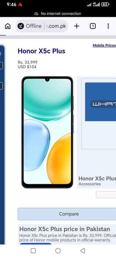 Honor x5c plus brand new unused 4+4/128
