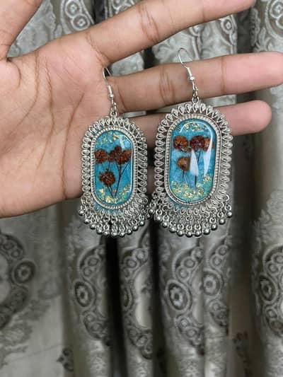 beautiful RESIN earrings 