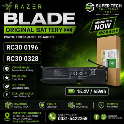 Razer blade laptop orginal battery