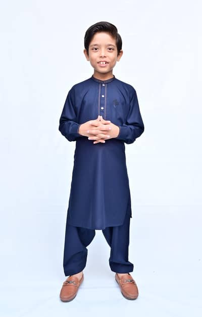 Hashmaaz Premium Kids Kameez Shalwar – Soft Wash N Ware Fabric – Boys