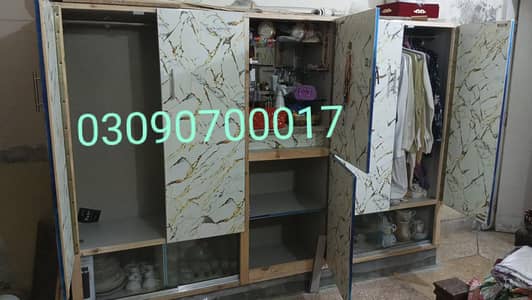 Almari with showcase and beauty dressing cabinet