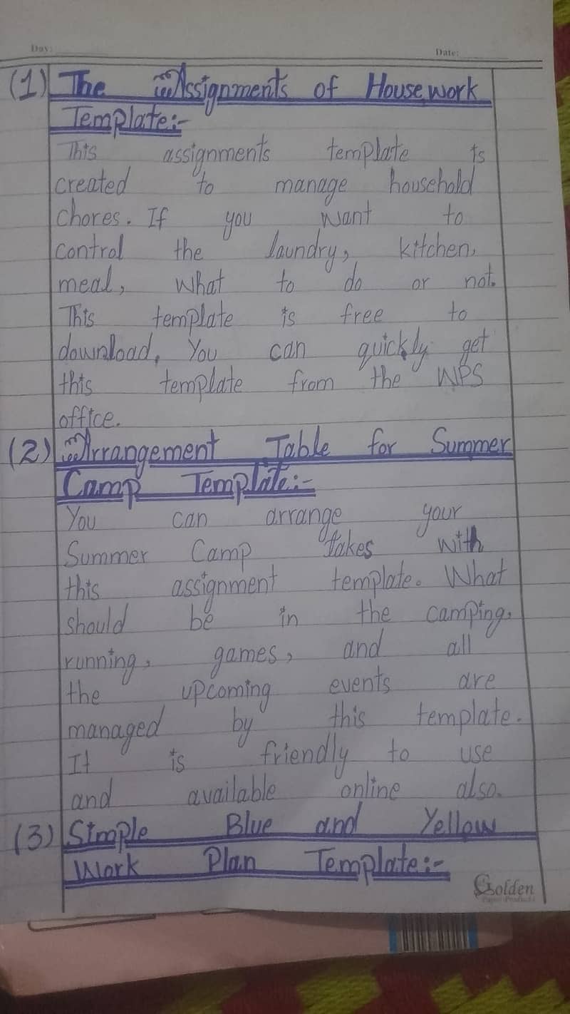 Assignment work 0