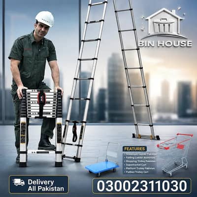 ladder / Telescopic Ladder Pakistan / Aluminum Ladder / Folding Ladder