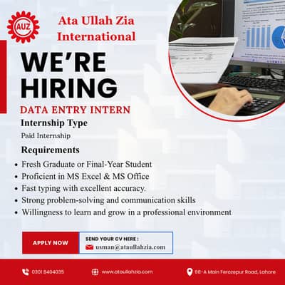 Data Entry Intern