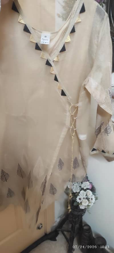 Kayseria Khaadi Net Angrakha shirt for sale
