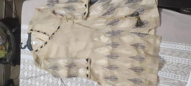 Kayseria Khaadi Net Angrakha shirt for sale