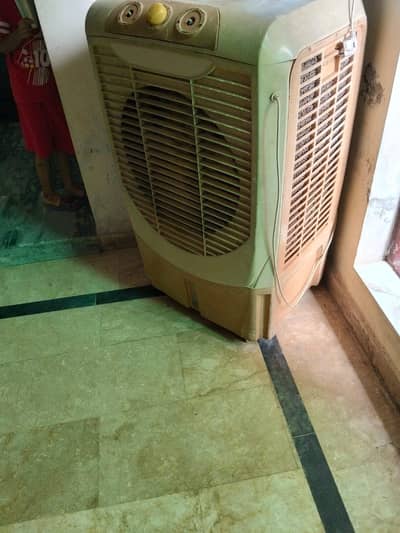 3 ceiling fans, 1 pedistal fan, 1 air cooler available for sale