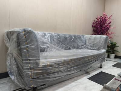 5 seater soffa New condition wooden frame mzboot bna hua ha