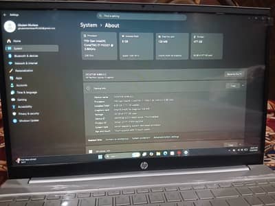 Hp pavalion i7 ,11th Gen 8GB Ram 512 GB SSD  TOUCH SCREEN