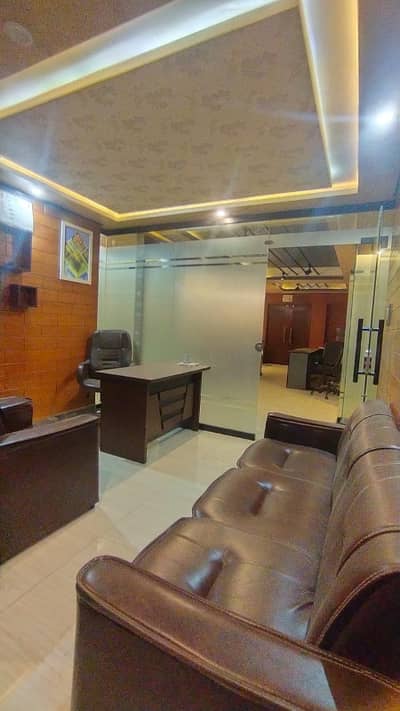 Fully Furnished 1300sqft 2nd Floor ,Lift Plaza Renovated Office Available For Rent In E-11