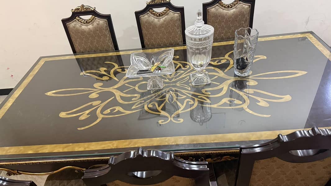 8 seater sheesham wood dining set barely used 1