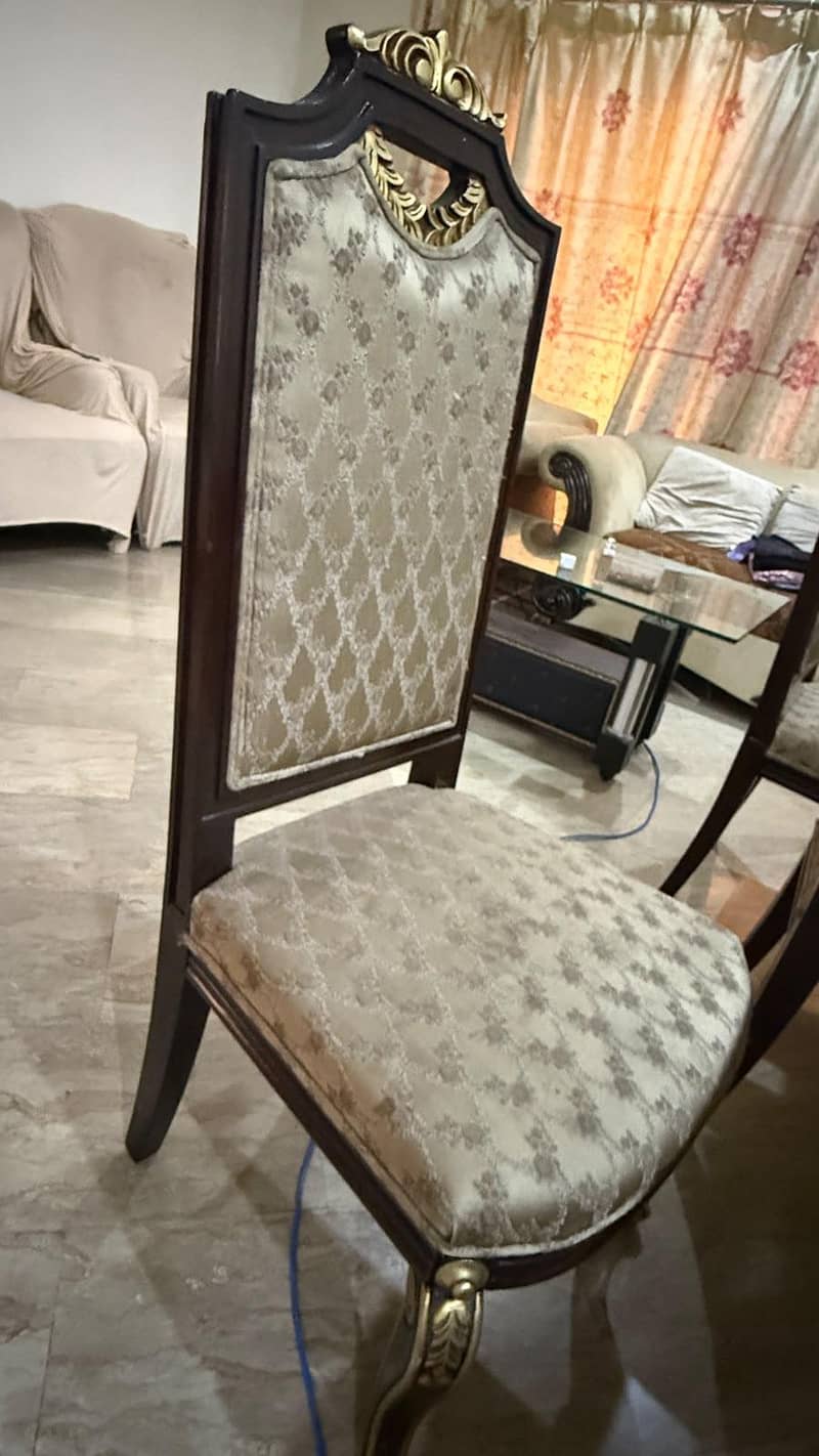 8 seater sheesham wood dining set barely used 5