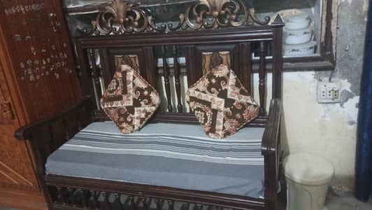pure Wooden sofa + table