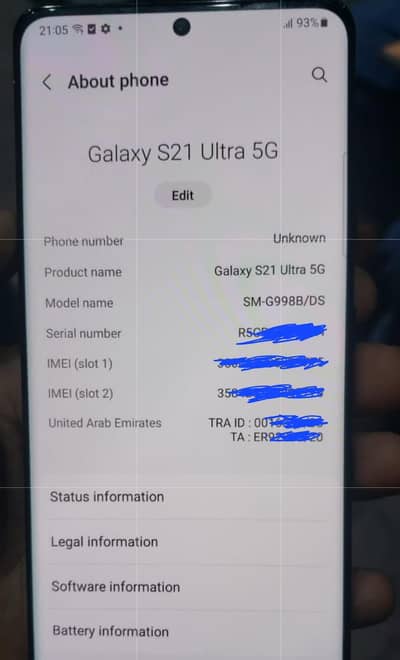 Samsung Mobile S21 Ultra