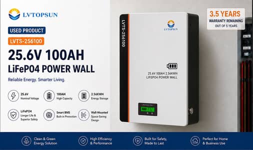 LVTOPSUN 25.6V 100Ah Lithium Iron Phosphate Battery – Best Price
