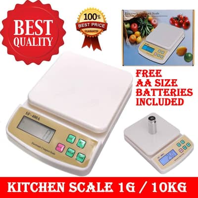 10kg Imported Digital Kitchen Scale SF400A LCD Precision Multiple Mod