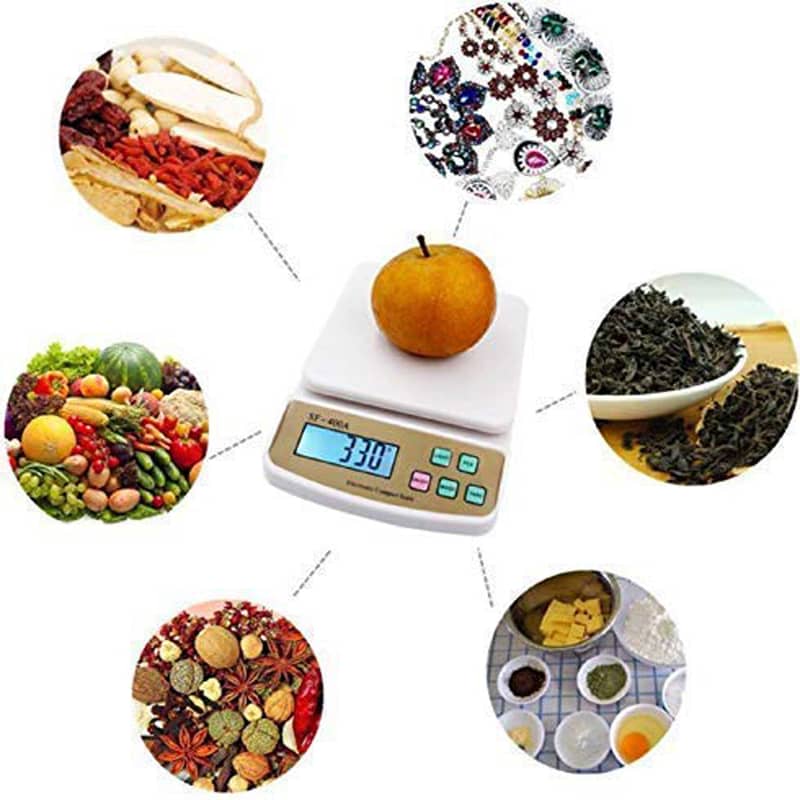 10kg Imported Digital Kitchen Scale SF400A LCD Precision Multiple Mod 3