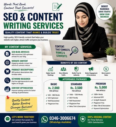 SEO Articles & Website Content Writing Services