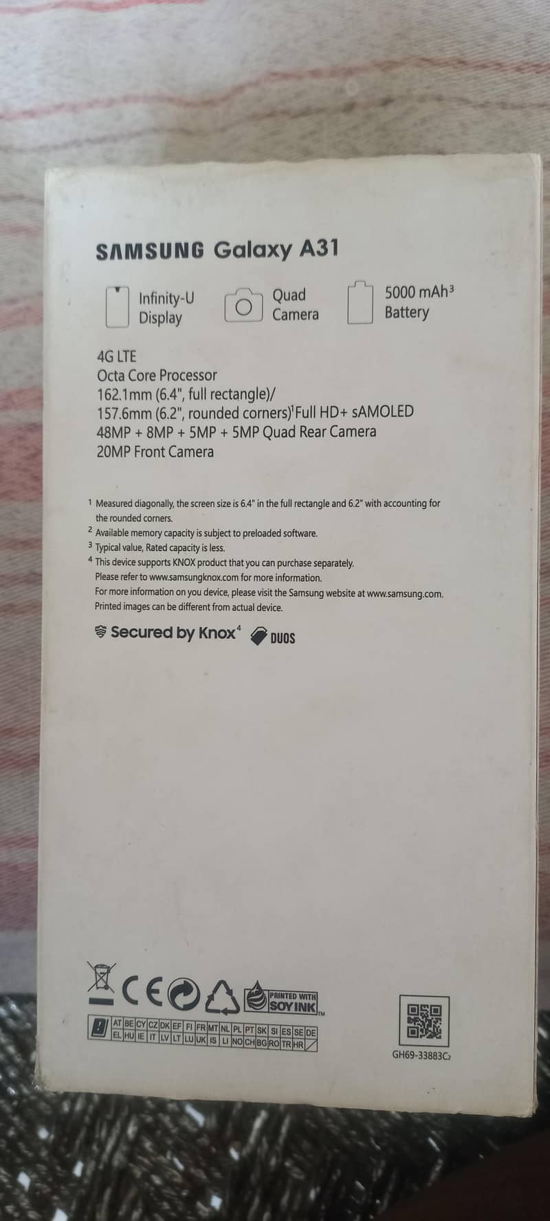 Samsung Mobile A31 4