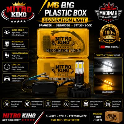 Nitro King M6 LED Decoration Light | White & Yellow Dual Color