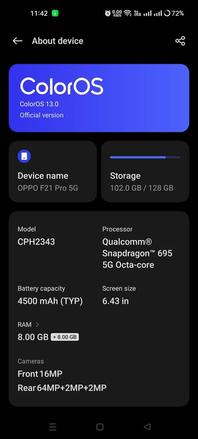OPPO F21 Pro 5g